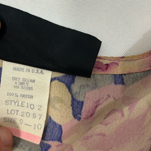 Vintage Lynda Pizzuto for Phoebe Dress Floral Prind - Picture 6 of 16